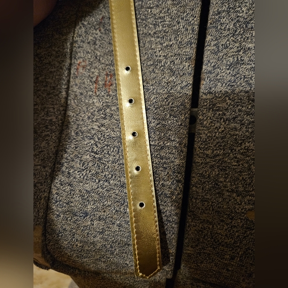 Vintage 1980s Metallic Gold Belt - Picture 5 of 7